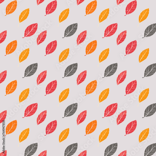 Seamless  leaf pattern design 