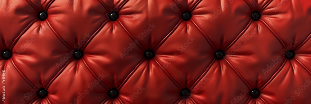 red chesterfield sofa. close up detail image. red chesterfield sofa. close up detail image.