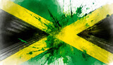 Vibrant jamaican flag