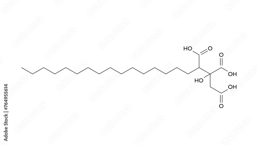 agaric acid molecule, structural chemical formula, ball-and-stick model, isolated image agaricin agaric acid molecule, structural chemical formula, ball-and-stick model, isolated image agaricin