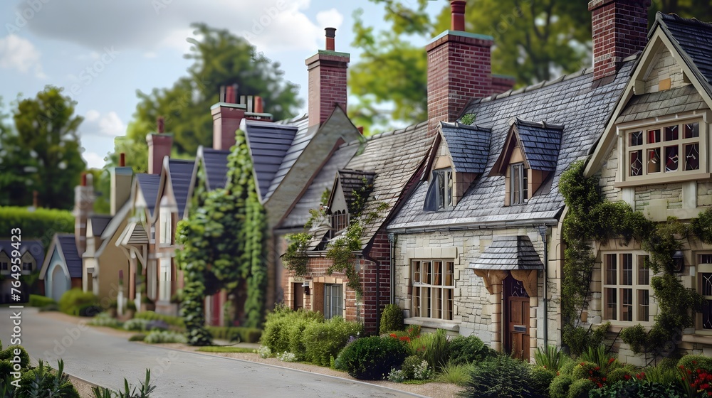 Fototapeta premium typical British house