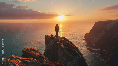 Photography background of sunrise view on the cliff © Ladyana Rysa