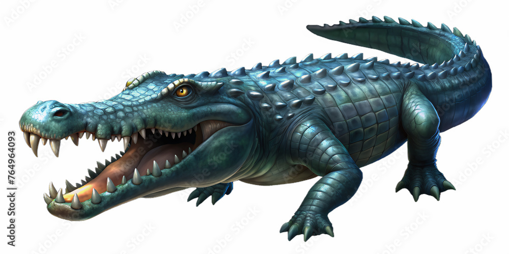 aggressive crocodile with open mouth and grungy skin and sinister look
aggressive crocodile with open mouth and grungy skin and sinister look