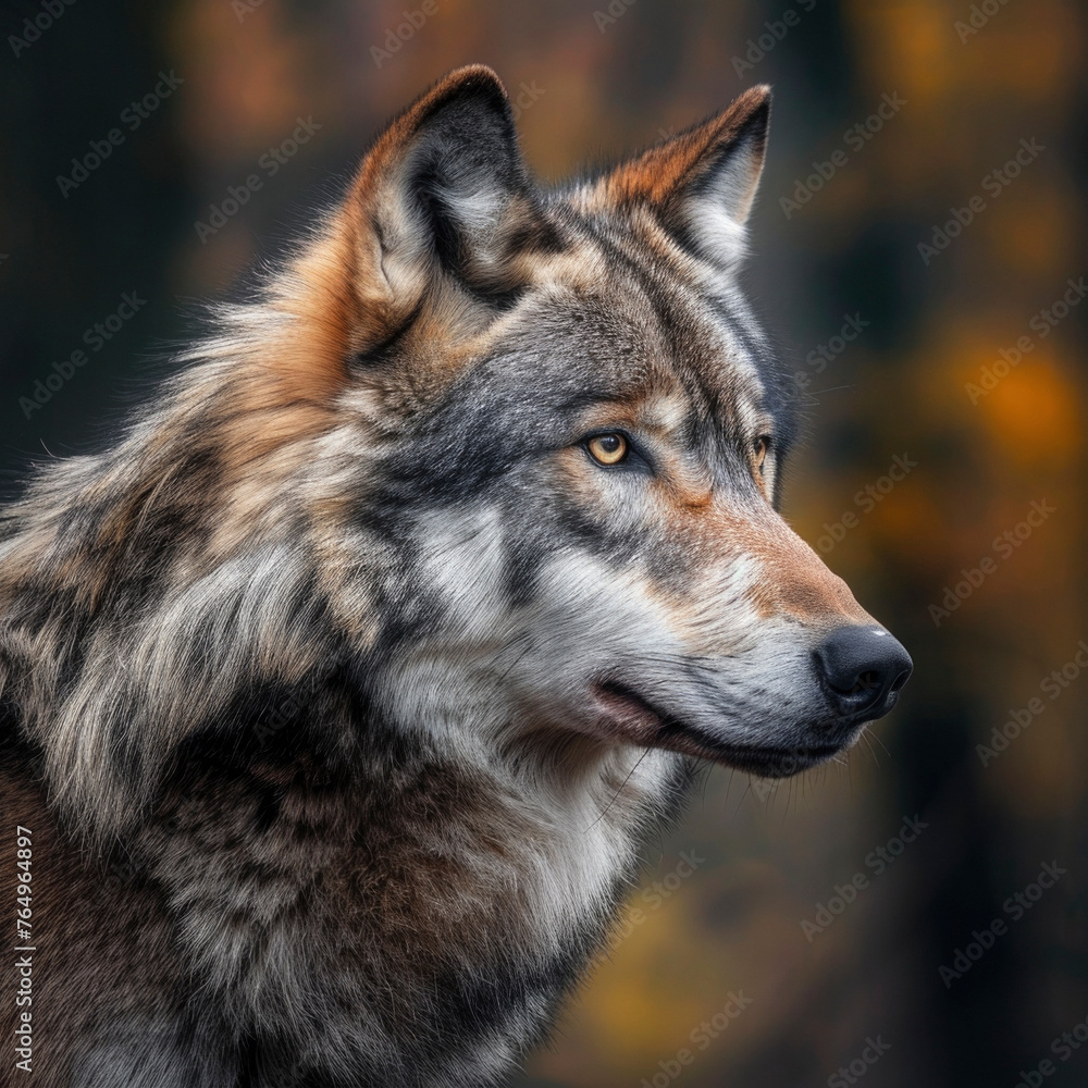 Fototapeta premium Portrait of wolf