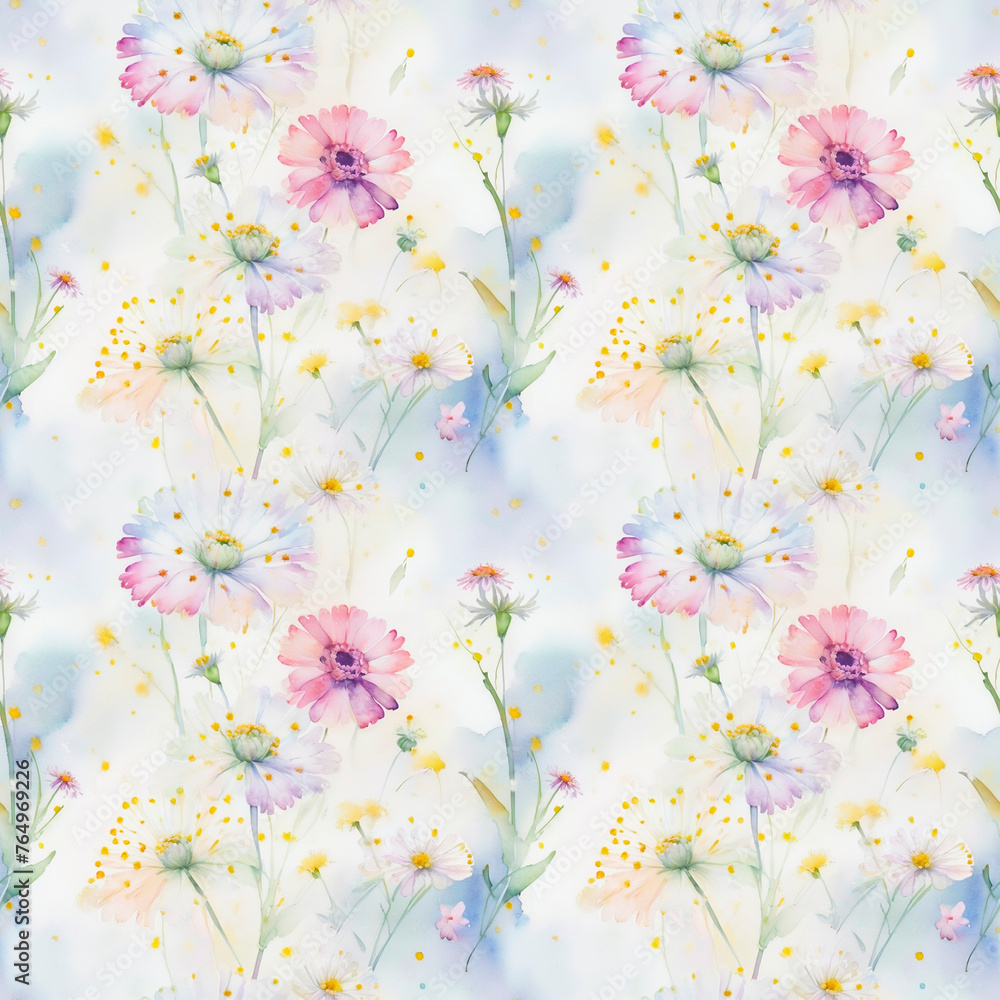 watercolor floral background