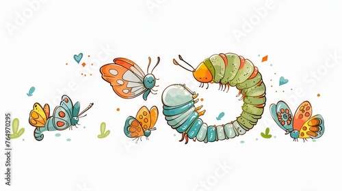 A larva s journey to becoming a butterfly