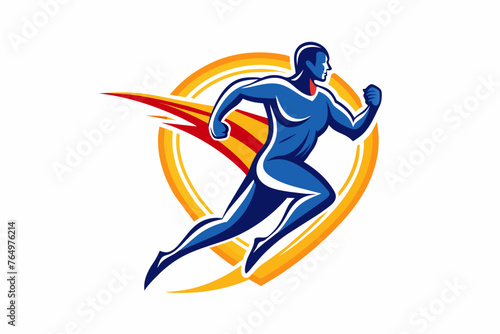 sporty human Figure logo