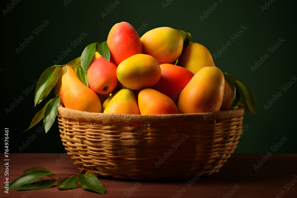 basket with fruits basket with fruits
