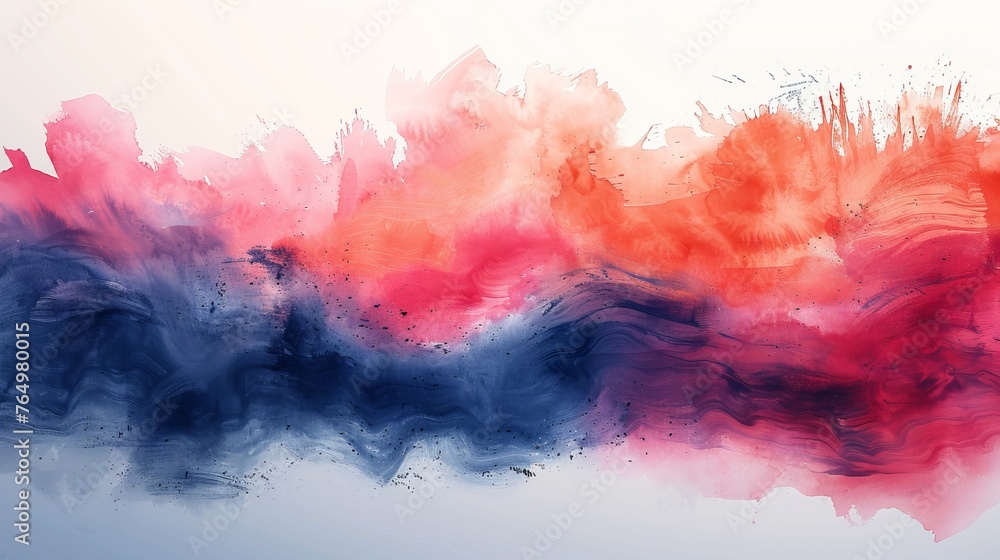 Modern invitation banner template with abstract art brush strokes and watercolor painting texture. Modern invitation banner template with abstract art brush strokes and watercolor painting texture.