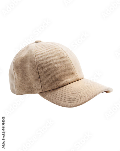 PSD isolated white cap front view