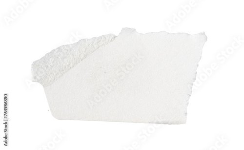 white paper on a white isolated background