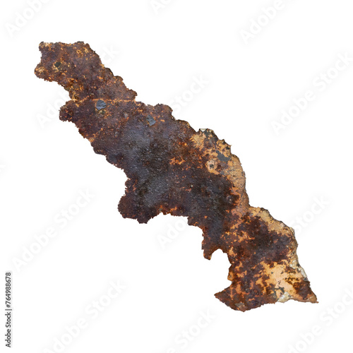 photograph of rust that forms on old and dirty metal
