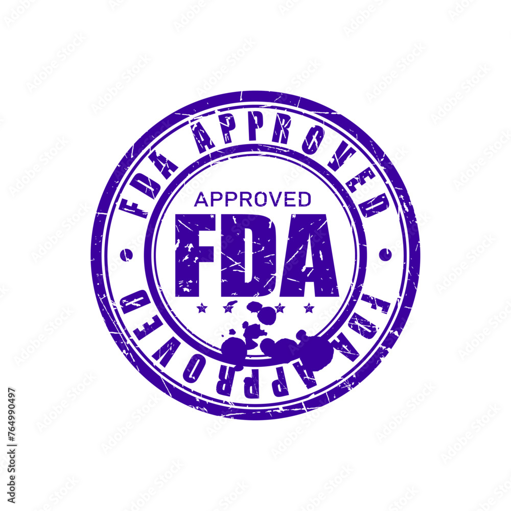FDA approved abrasion rubber stamp. US Food and Drug Administration symbol. Vector illustration
FDA approved abrasion rubber stamp. US Food and Drug Administration symbol. Vector illustration