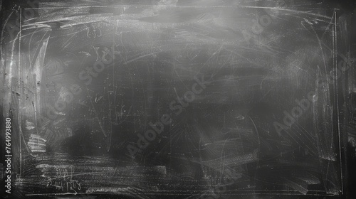 Vintage chalkboard texture background - perfect for back to school designs, educational graphics, and kid-friendly creativity - empty blackboard for white chalk text drawings - college concept and cla photo
