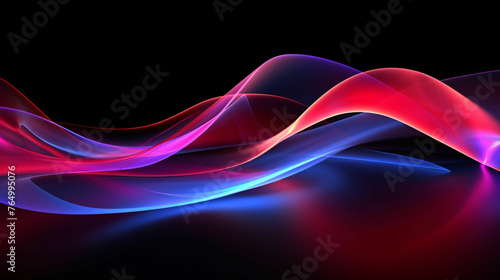 wavy gradient glowing motion abstract background