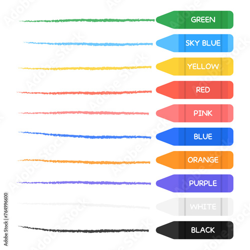 colorful crayon and line drawing