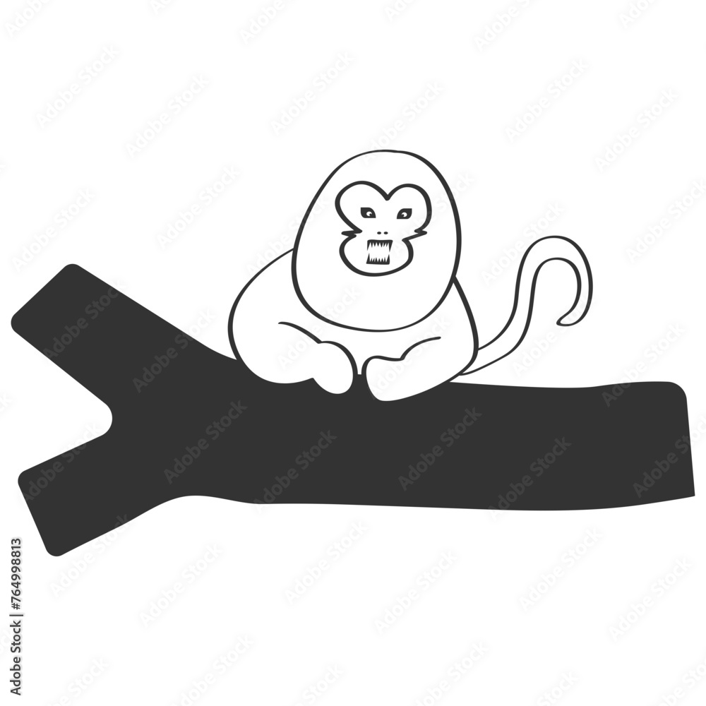 cute monkey vector illustration cute monkey vector illustration
