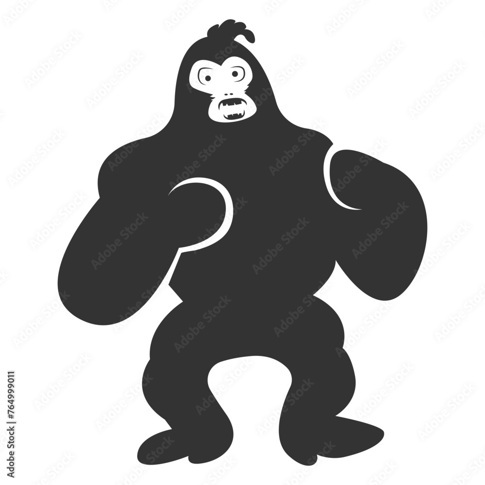 the gorilla vector illustration design the gorilla vector illustration design