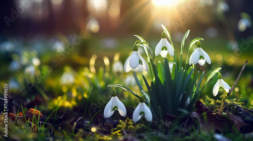 Beautiful gentle spring background. Beautiful simple AI generated image in 4K, unique. photo