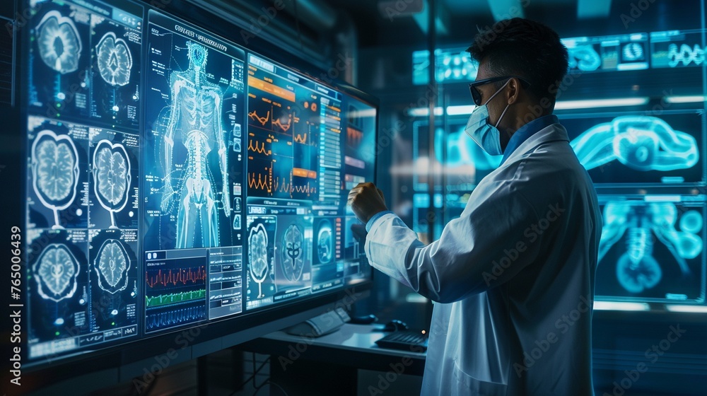 Investigate how digital displays can be utilized in healthcare facilities to visualize brain anatomy, neuroimaging scans (MRI, CT scans) Investigate how digital displays can be utilized in healthcare facilities to visualize brain anatomy, neuroimaging scans (MRI, CT scans)