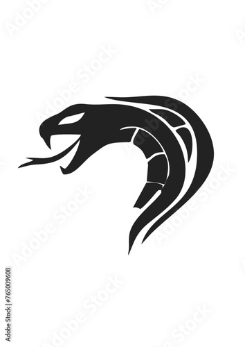 tribal tattoo of a cobra snake