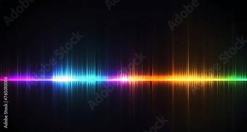 Red spectrum lights with black party club neon lights abstract wave mesh background, black background. wide banner, poster, header website, social media, editing video, background presentation. ai