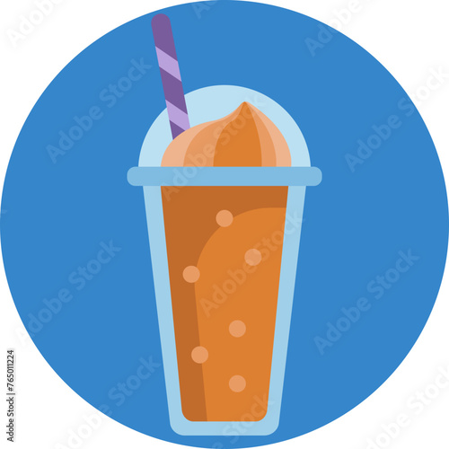Iced Coffee icon epitomizes the art of combining freshly brewed coffee with ice.