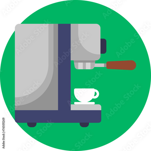 Elevate your coffee experience with our Coffee Machine icon, a symbol of precision, flavor, and the perfect cup every time in your cozy cafe setting.