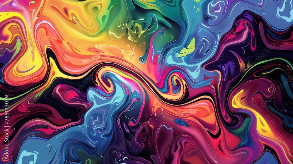 Abstract Flow of Colors Art Piece.
Vivid swirls of color create a dynamic abstract art piece.