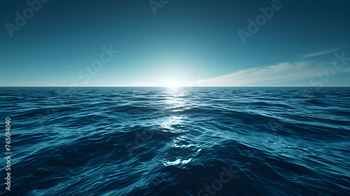 Water surface with ripples and sunlight reflections