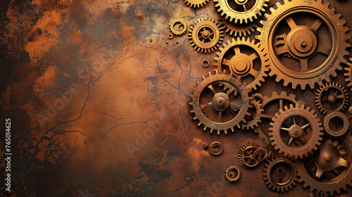 Old rusty gears as a techno...