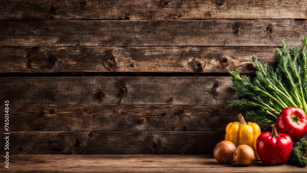 Fresh produce from the farm on a rustic background Fresh produce from the farm on a rustic background