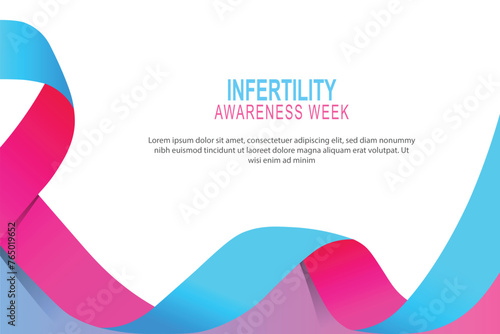 Infertility Awareness Week background. photo