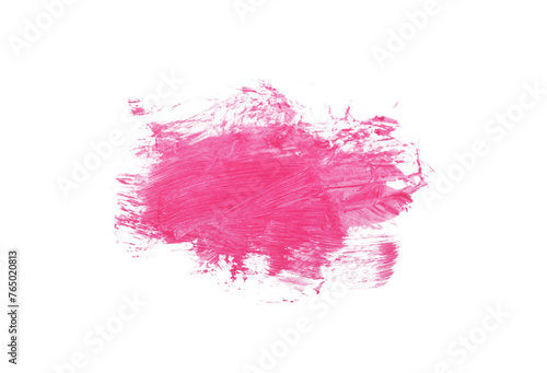 pink brush watercolor painting isolated on transparent background. watercolor png.