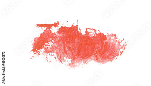 Orange watercolor painting isolated on transparent background. watercolor png.