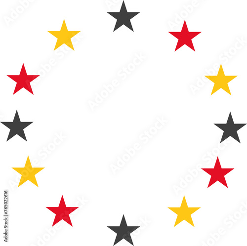 Sternenkranz in Deutschlandfarben photo