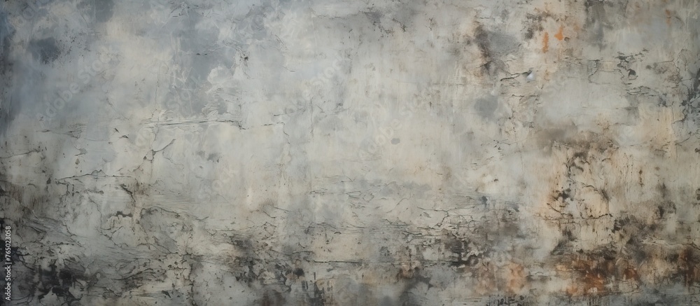 A wall is being painted with contrasting white and brown colors giving a modern and aesthetic look A wall is being painted with contrasting white and brown colors giving a modern and aesthetic look