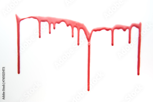 Blood dripping down a wall. © Richard