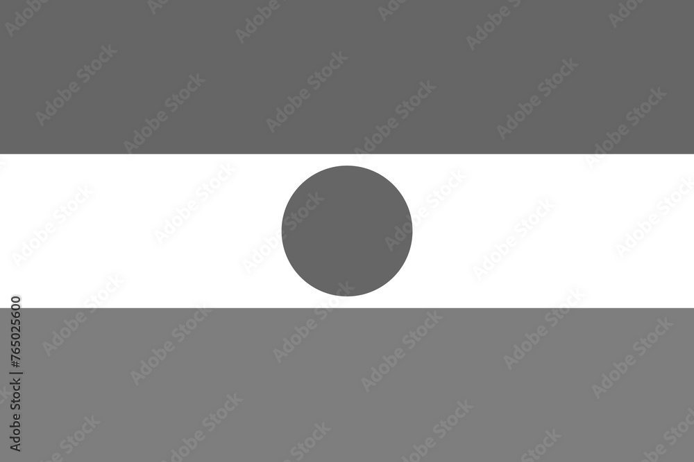 Niger flag - greyscale monochrome vector illustration. Flag in black and white Niger flag - greyscale monochrome vector illustration. Flag in black and white