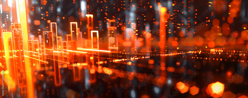 Fototapeta premium abstact graphic blackground for digital, wave, investment, digital or business concept.