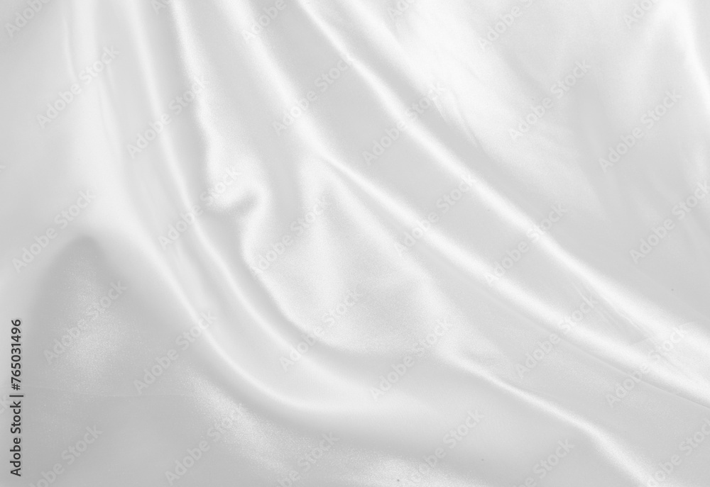 Satin fabric background white