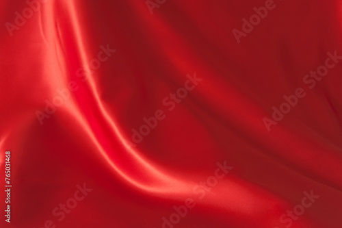 Satin fabric background red