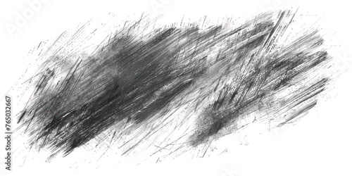 Lines hatching grunge graphite pencil isolated isolated on transparent png.
