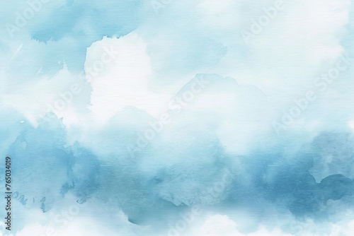Abstract blue painted Watercolor Background generative ai