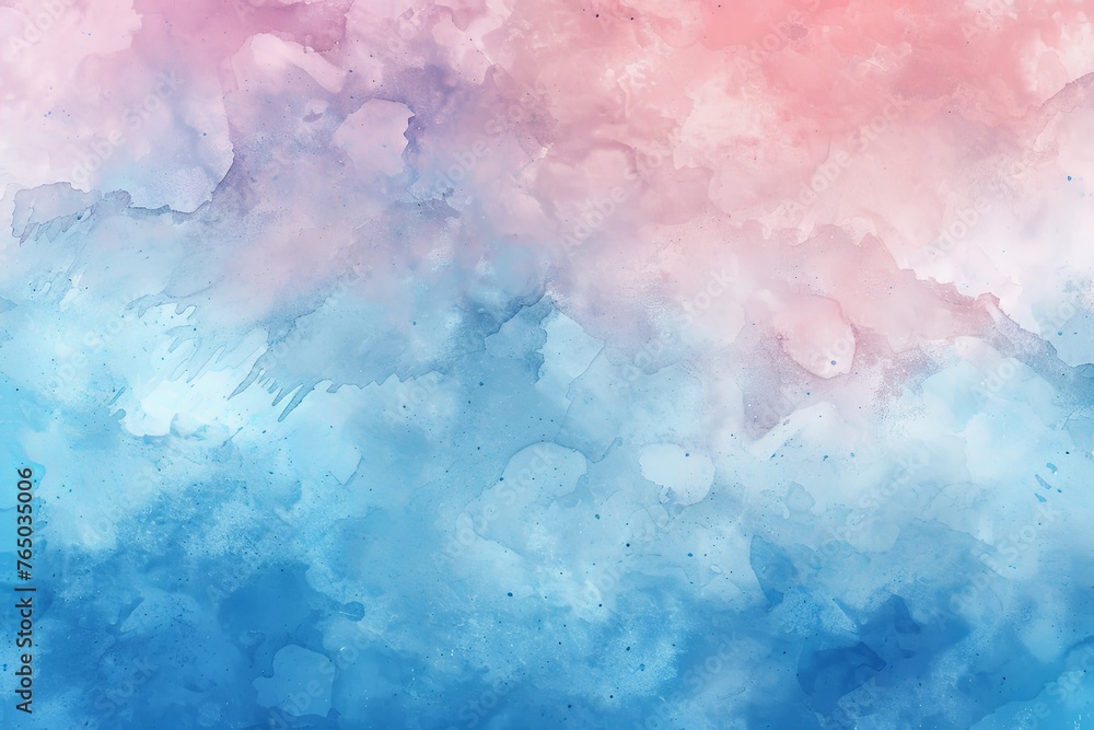 Obraz premium Abstract blue pink painted Watercolor Background. Generative ai