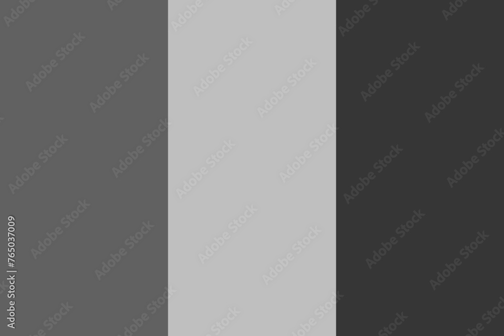 Chad flag - greyscale monochrome vector illustration. Flag in black and white