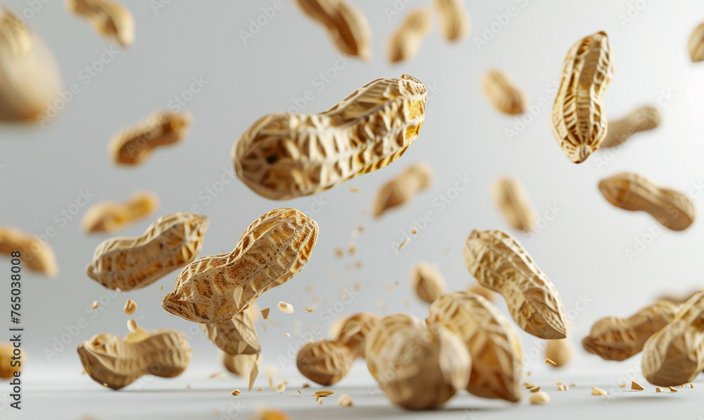 custom made wallpaper toronto digitalpeanuts floating in the air on the white background.