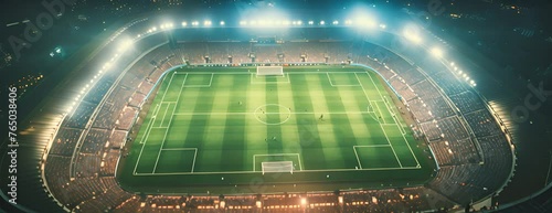 A soccer field with a crowd of people watching 4K Video