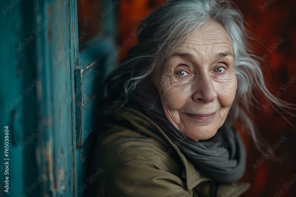 Content Smiling mature woman face. Real mid. Generate Ai Content Smiling mature woman face. Real mid. Generate Ai