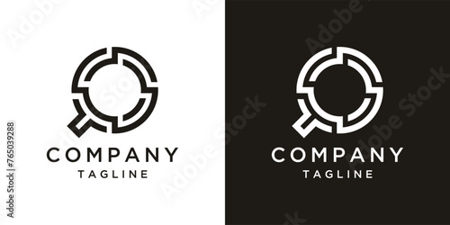 Company logo letter c , initial modern bitcoin digital technology